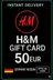 H&M сыйлық карталары - 50 EUR