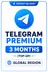 Telegram - Premium 3 Months (Top-Up)