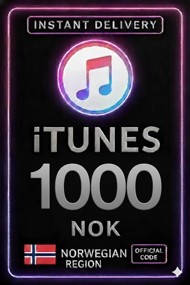 Carte-cadeau iTunes 1000 NOK NO