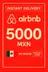 Tarjeta de regalo de Airbnb - 5000 MXN (México)