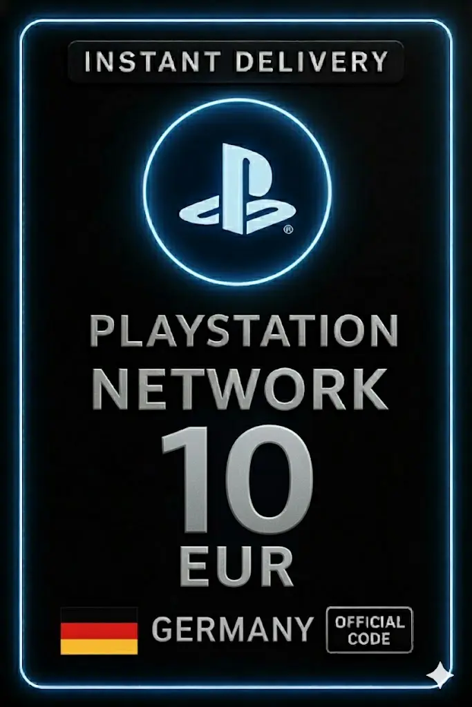 כרטיס PSN של פלייסטיישן 10 יורו גרמניה כרטיס PSN של פלייסטיישן 10 יורו גרמניה