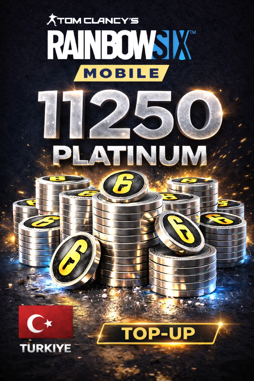 Rainbow Six Mobile - 11250 Platinum Top-Up (Turkiye)