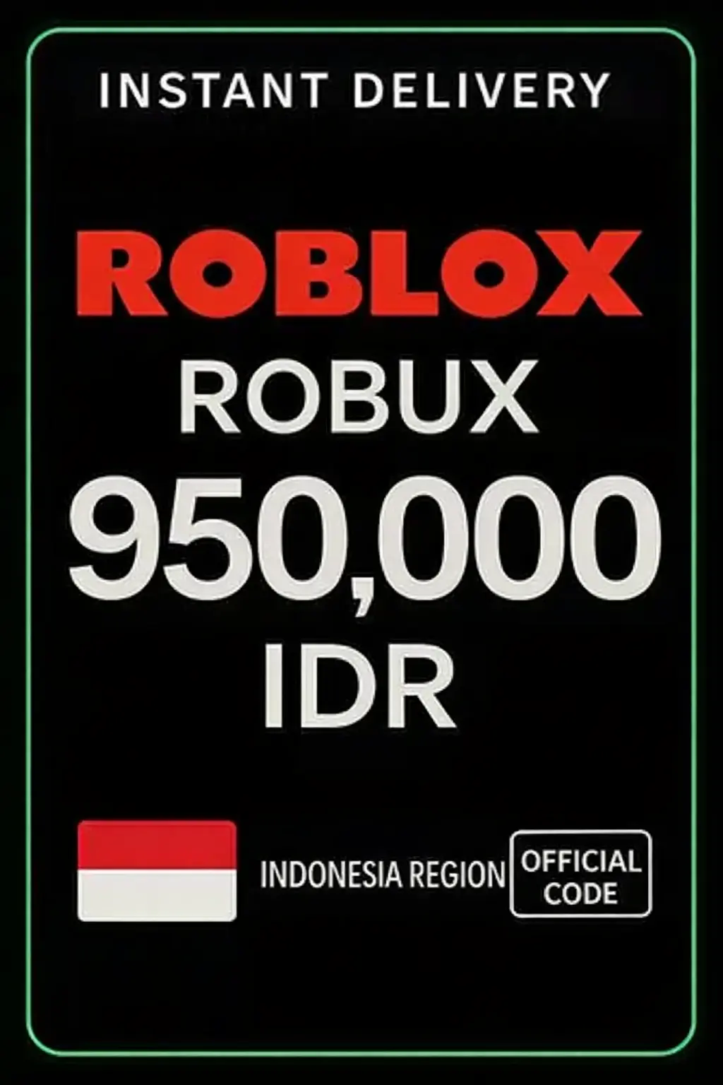 Roblox 950.000 IDR Game Card (ID)