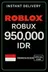 Roblox 950.000 IDR Game Card (ID)