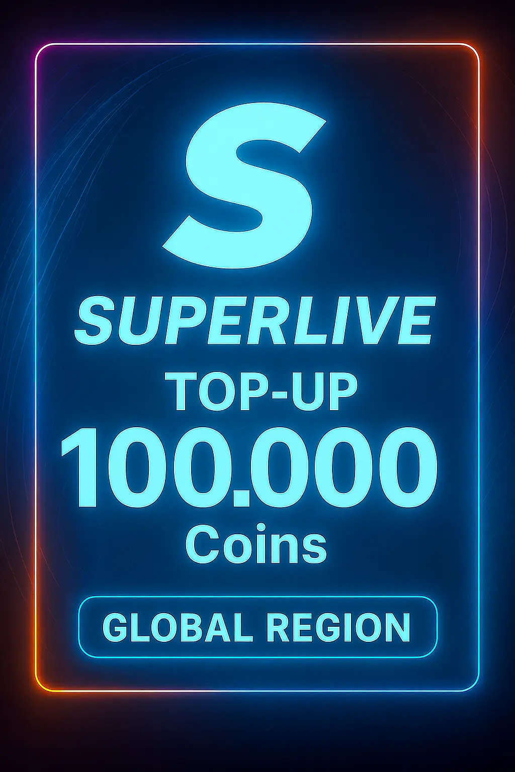 SuperLive 100.000 Coins Top-Up (Global)