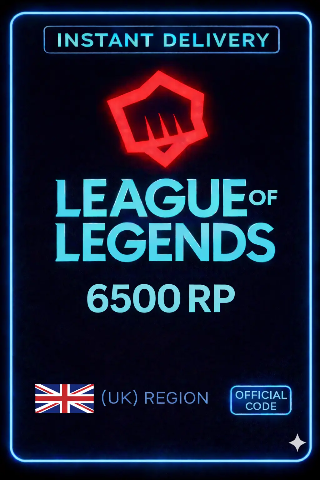 Riot Points - 6500 RP (UK)