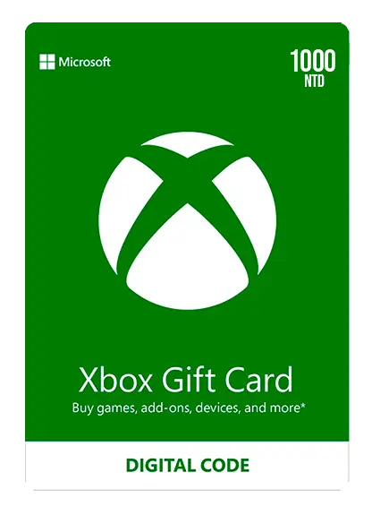 Tarjeta de regalo de Xbox Live 1000 NTD Wallet Tarjeta de regalo de Xbox Live 1000 NTD Wallet