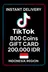 TikTok 800 Coins Gift Card 200.000 IDR (Indonesia)