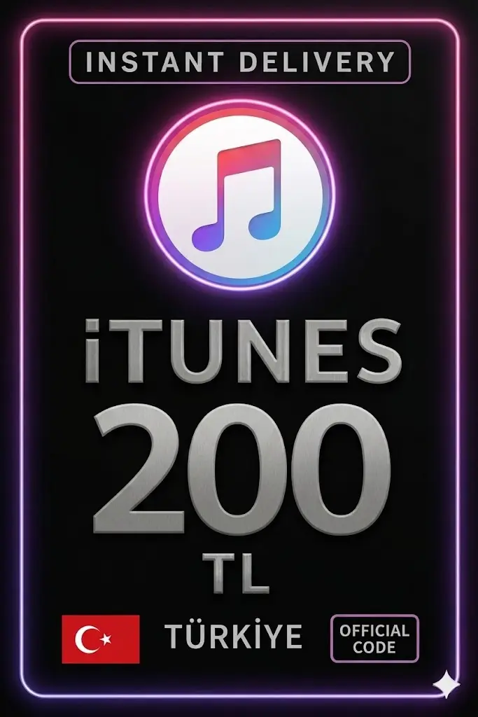 iTunes Hediye Kartı 200 TL Bakiye