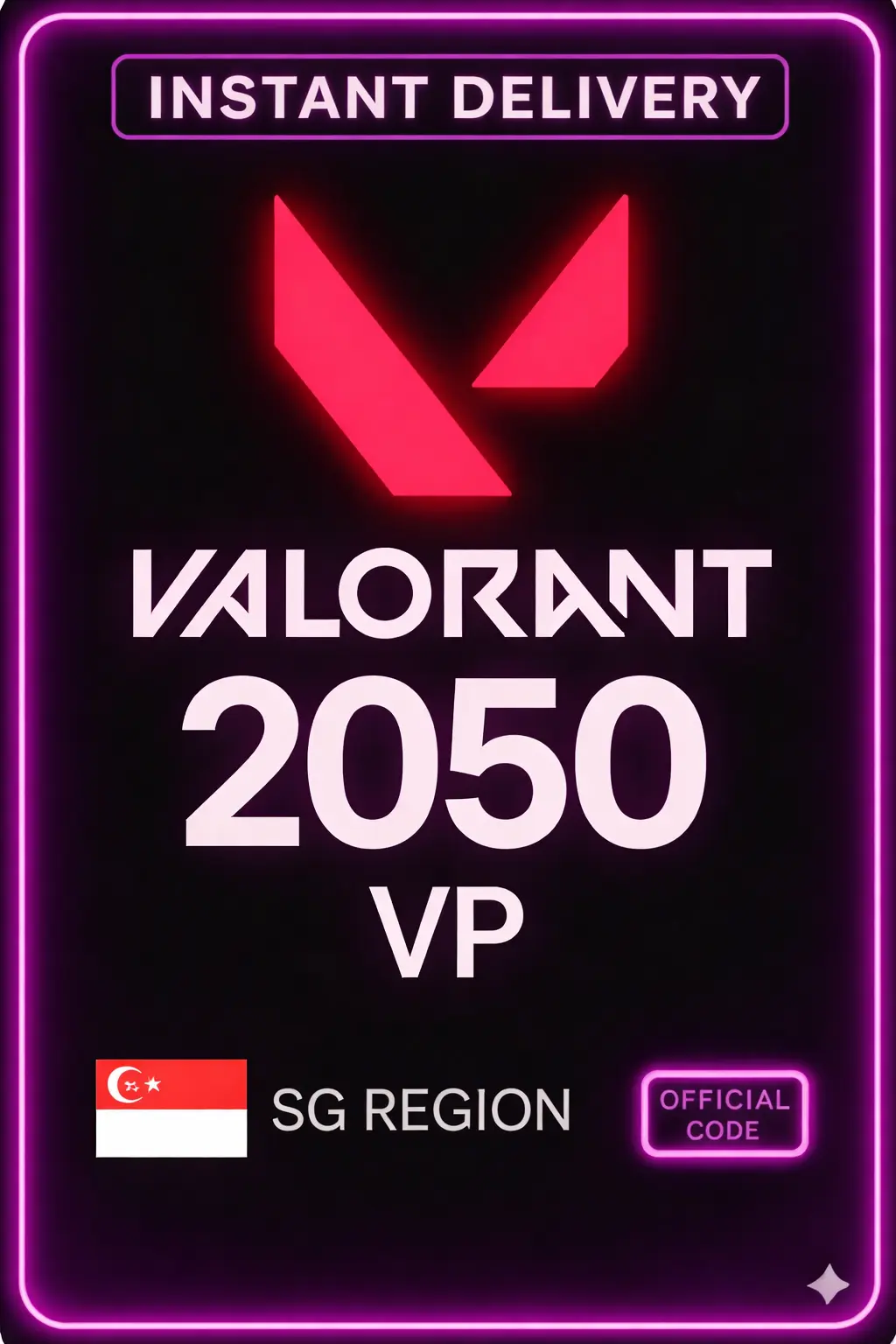 Valorant Points - 2050 VP (Singapore)