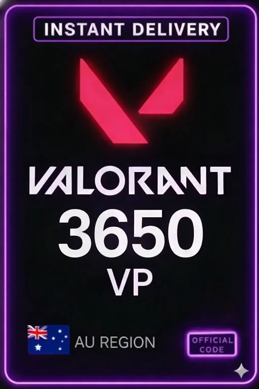 Valorant Points - 3650 VP (Australia)
