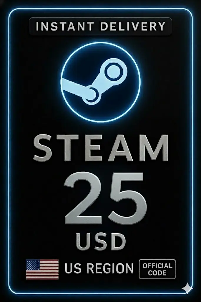 Steam Wallet Card 25 USD