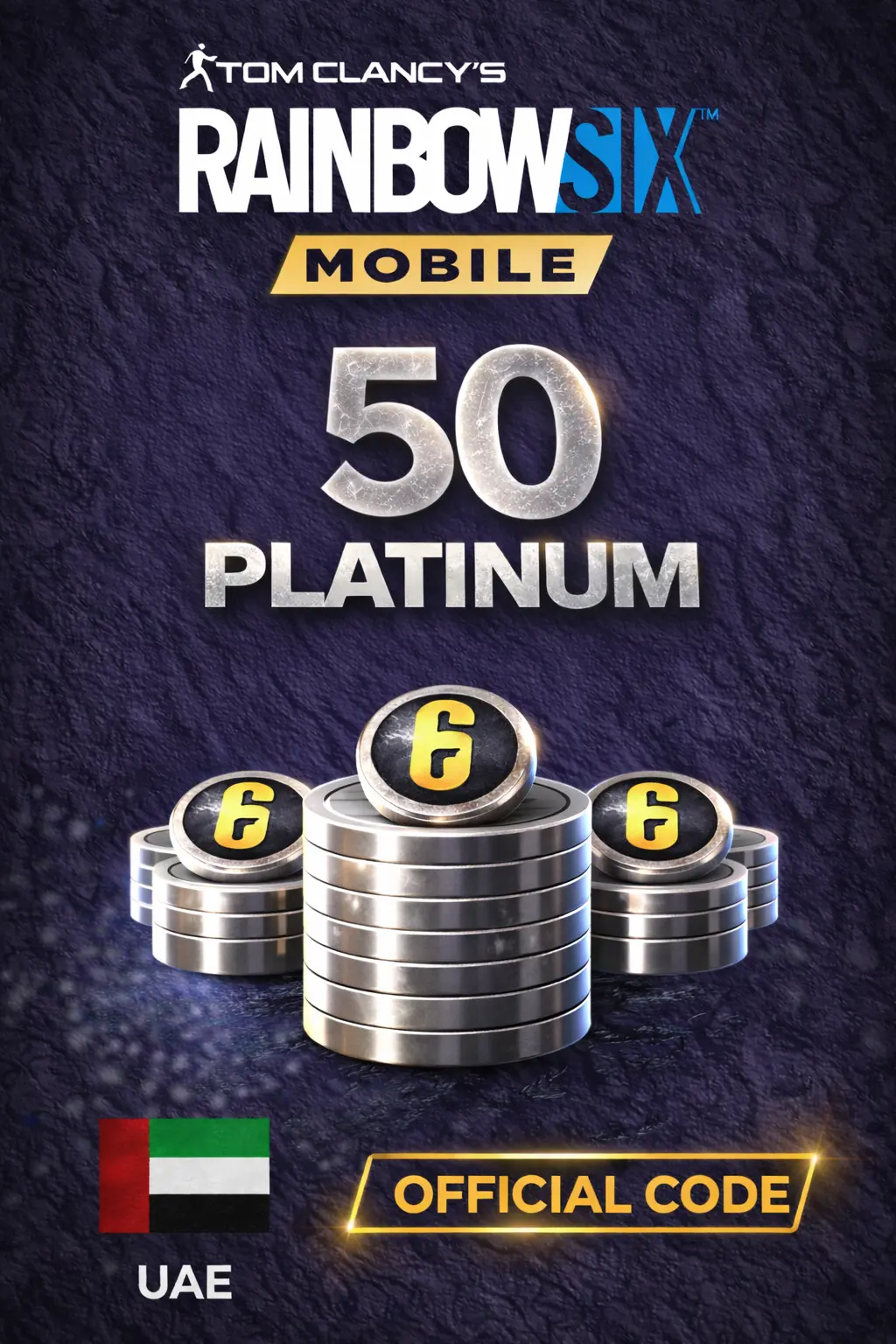 Rainbow Six Mobile - 50 Platinum Code (UAE)