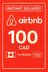 Airbnb Ajándékutalvány - 100 CAD (Kanada)