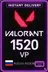 Valorant 1520 VP ( Server Rusia )