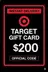 Card de cadou Target - 200$