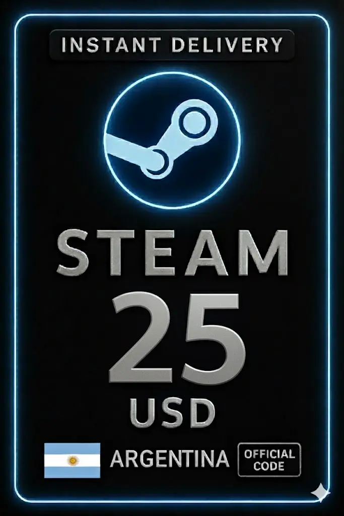Steam Wallet Code - 25 USD (Argentina)