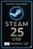 Steam Wallet Code - 25 USD (Argentina)