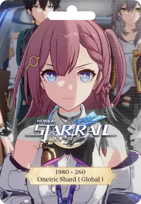 Honkai: Star Rail 1980+260 Oneiric Shard Top UP (Global) Honkai: Star Rail 1980+260 Oneiric Shard Top UP (Global)