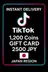 TikTok 1200 Coins Gift Card 2500 JPY (Japan)
