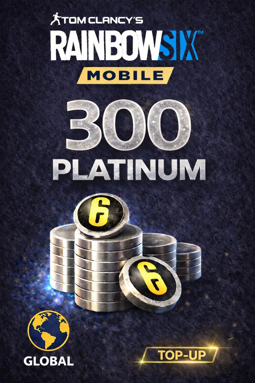 Rainbow Six Mobile - 300 Platinum Top-Up (Global)