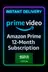 Amazon Prime: 12 Month Subscription