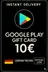 Google Play Geschenkkarte - Deutschland 10 € DE