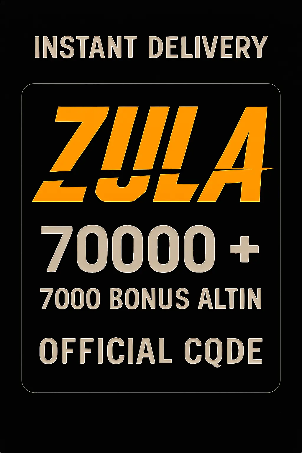 Zula 70000 + 7000 Bonus Altın Zula 70000 + 7000 Bonus Altın