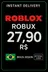 Roblox R$27,90 Gift Card ( 400 Robux )