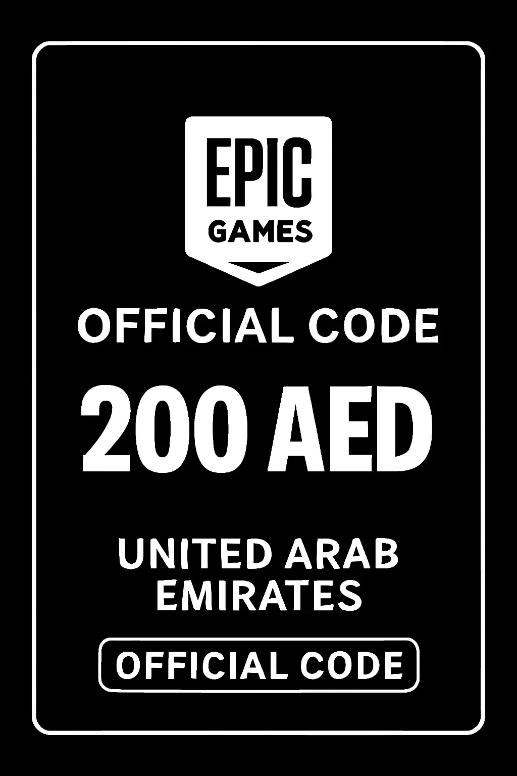 Epic Games Card - 200 AED (United Arab Emirates)