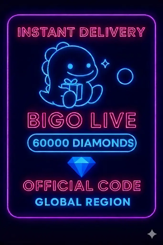 Bigo Live - 60000 Diamonds (Global) Bigo Live - 60000 Diamonds (Global)