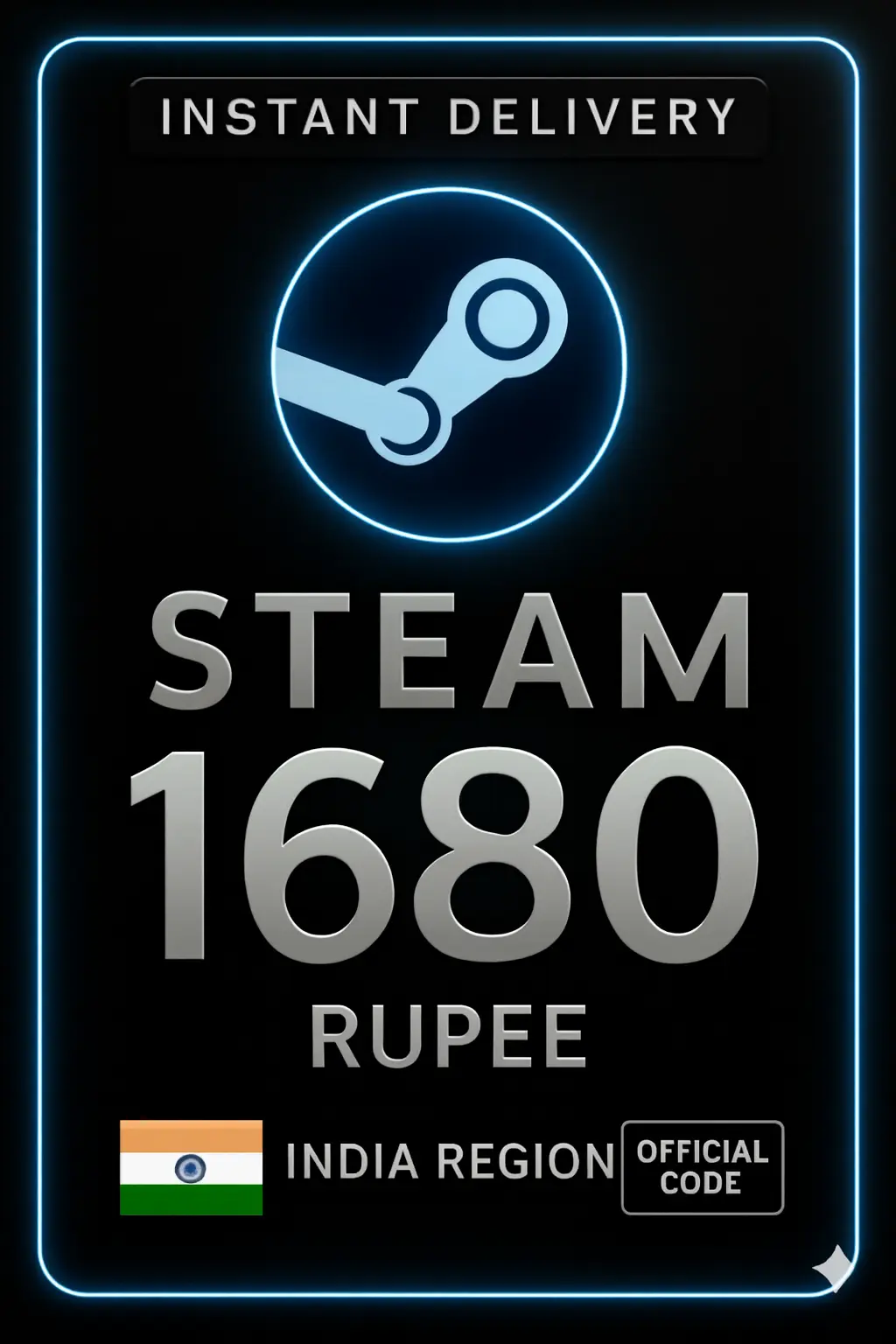 Steam Wallet Code 1680 Rupee India Steam Wallet Code 1680 Rupee India