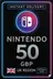 Nintendo eShop Card UK £50