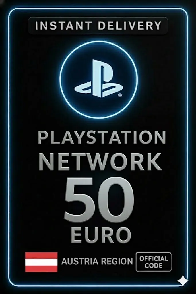 Playstation PSN Kártya 50 Euró AT Playstation PSN Kártya 50 Euró AT