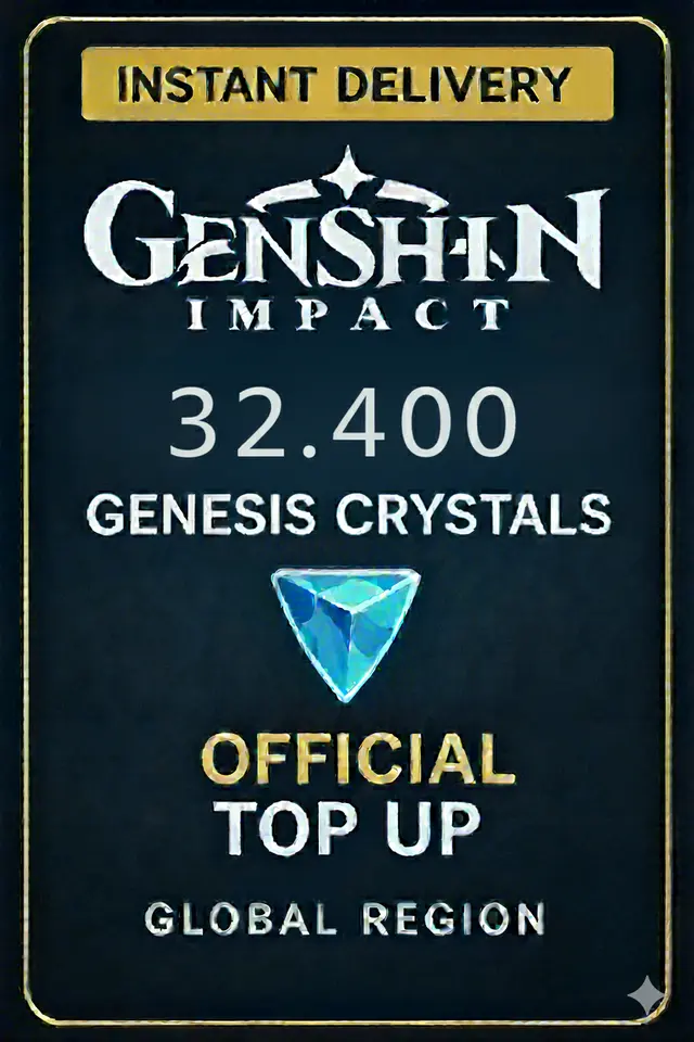 Genshin Impact 32.400 Cristales de Génesis Recarga
