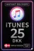 iTunes gavekort 25 DKK