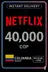 Netflix礼品卡 40,000哥伦比亚比索