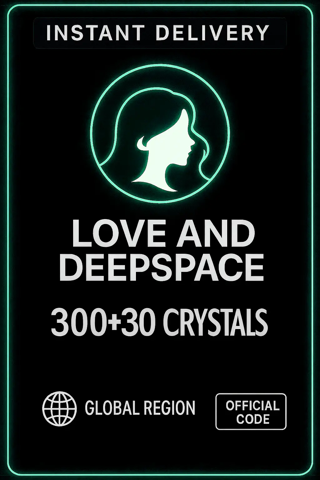 Love and Deepspace 300 + 30 Crystals Top Up