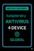 Kaspersky Antivirus - 4 Geräte (Global)