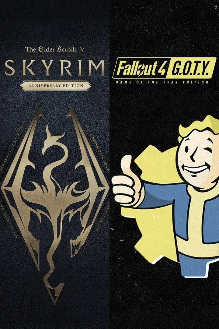 Skyrim Anniversary Edition + Fallout 4 G.O.T.Y Bundle (Xbox Game EU)