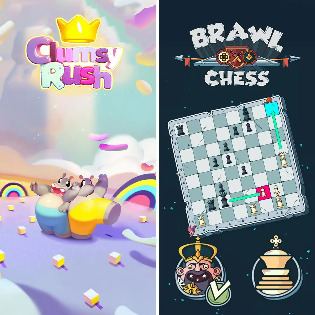 Clumsy Rush + Brawl Chess Family Bundle (XBOX One - Cheapest Store)