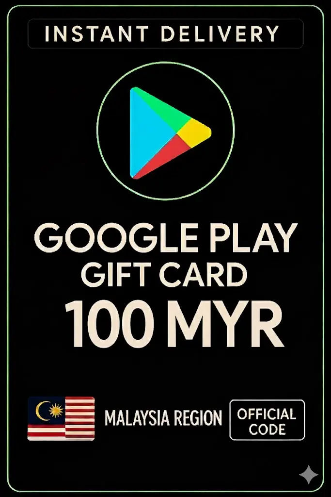 Thẻ quà tặng Google Play - Malaysia MYR 100 Thẻ quà tặng Google Play - Malaysia MYR 100