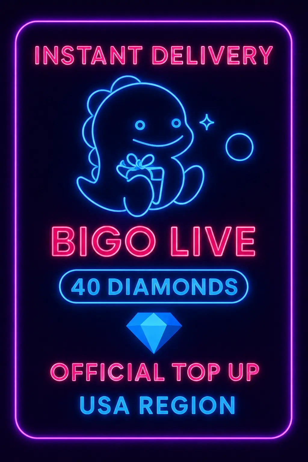 Bigo Live - 40 Diamonds (Top-Up) (US) Bigo Live - 40 Diamonds (Top-Up) (US)