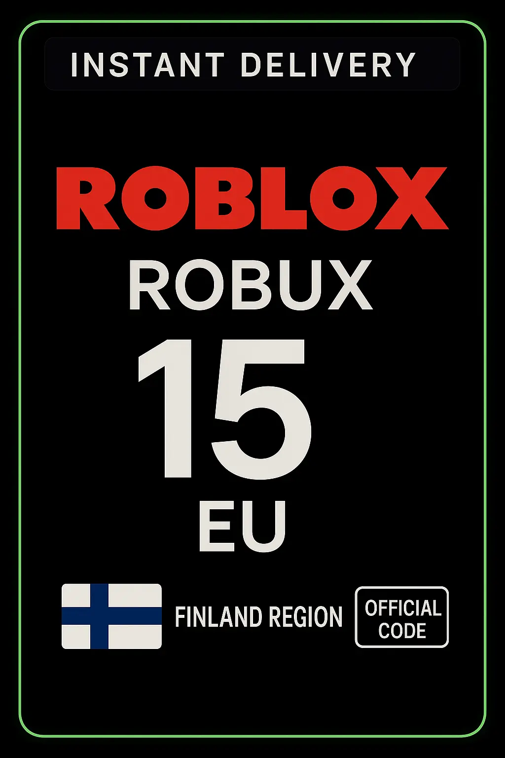 Roblox 15 Euro Game Card (EU) Roblox 15 Euro Game Card (EU)