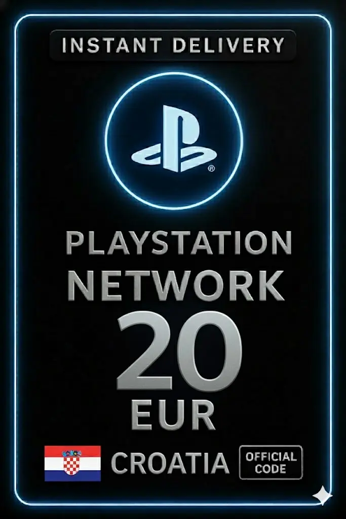 PSN karta Chorvatsko - 20 EU HR PSN karta Chorvatsko - 20 EU HR