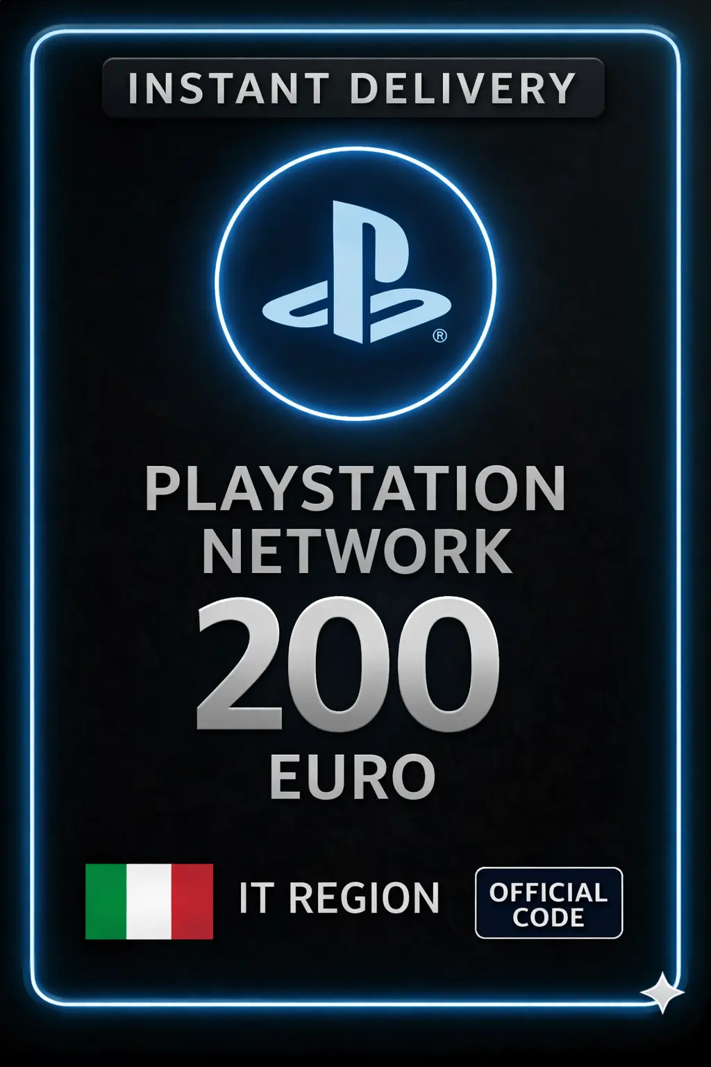 Playstation Gift Card Italy - 200€ Playstation Gift Card Italy - 200€