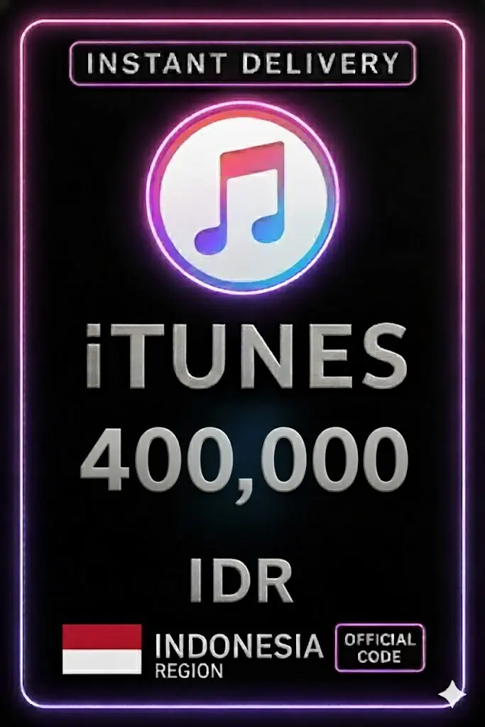 iTunes подаръчна карта Индонезия - 400.000 IDR iTunes подаръчна карта Индонезия - 400.000 IDR