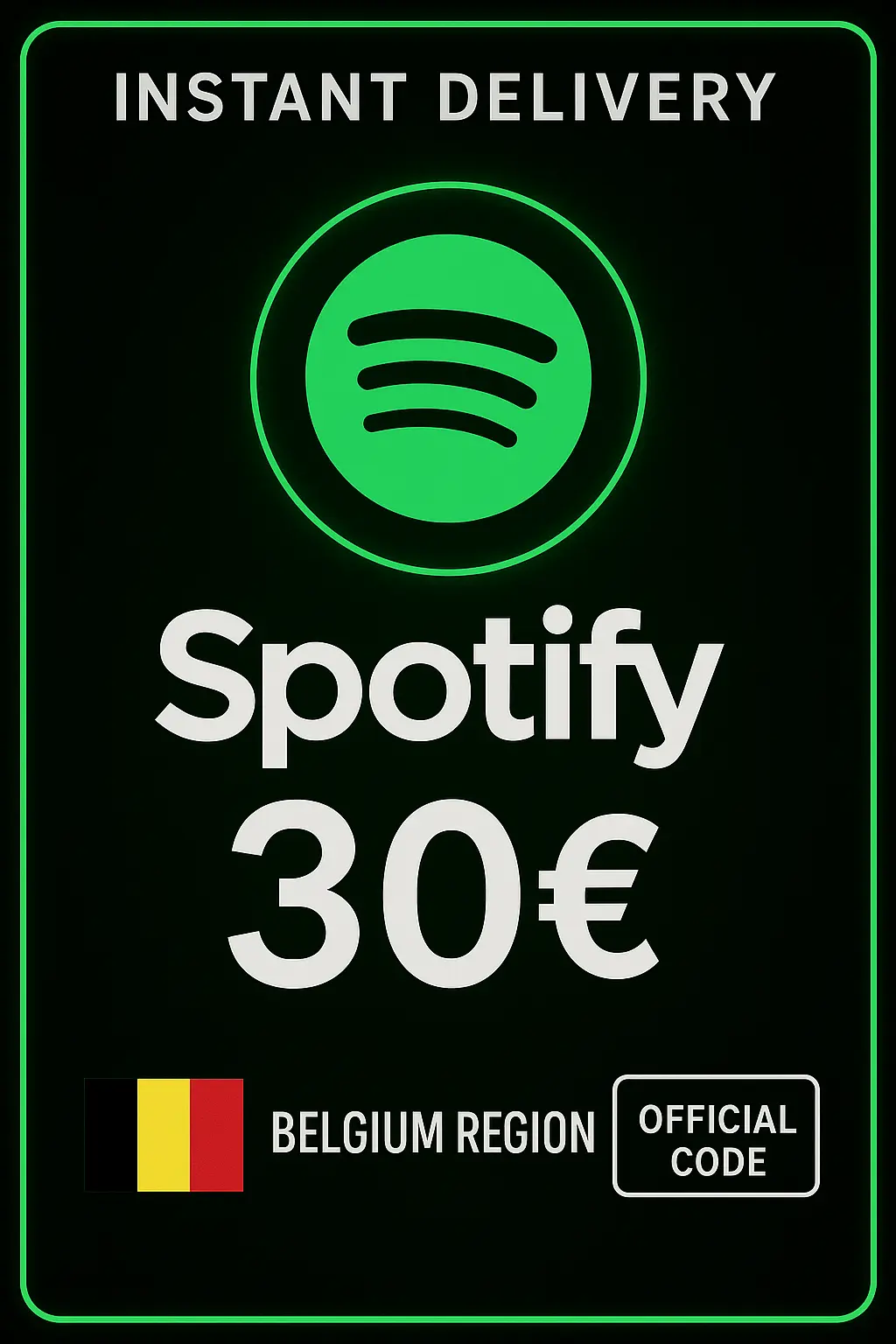 Spotify BE 30 € Spotify BE 30 €