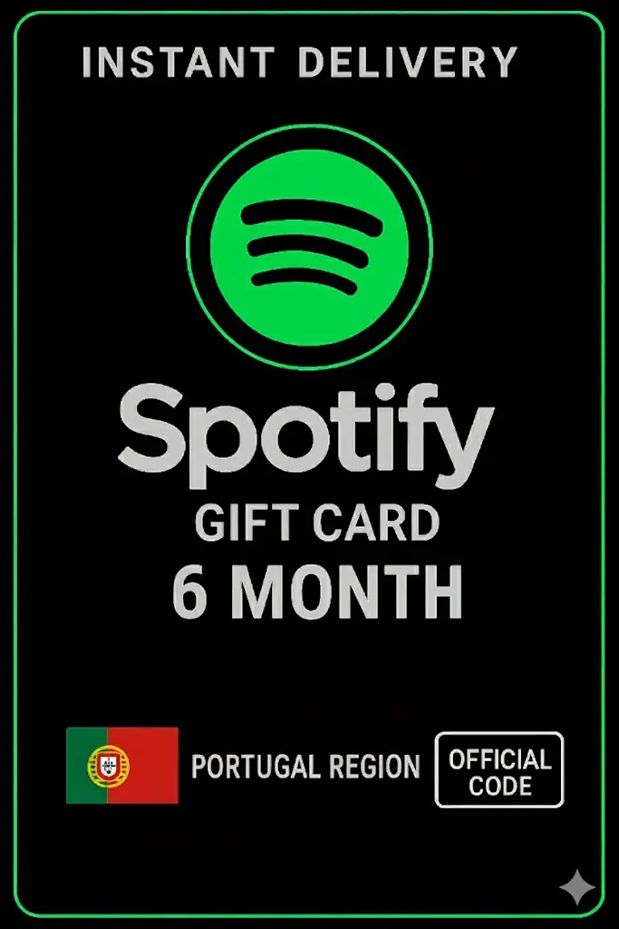 Spotify подаръчна карта Португалия - 6 месеца PT Spotify подаръчна карта Португалия - 6 месеца PT