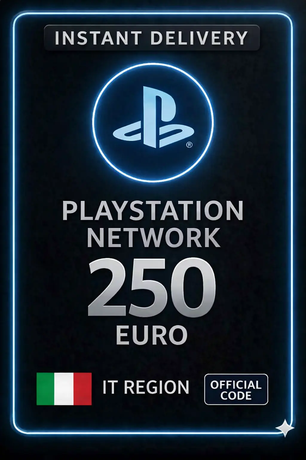 Playstation Gift Card Italy - 250€ Playstation Gift Card Italy - 250€